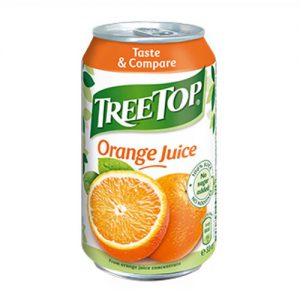 Tree Top Orange Juice NAS Can 330ml (24 Pack)