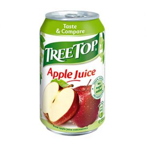 Tree Top Apple Juice NAS Can 330ml (24 Pack)