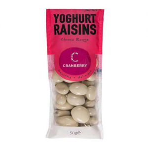 Cranberry Yoghurt Raisins 50g (24 Pack)
