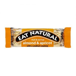Eat Natural Almond & Apricot Fruit & Nut Bar With A Yoghurt Coating 50g (12 Pack)