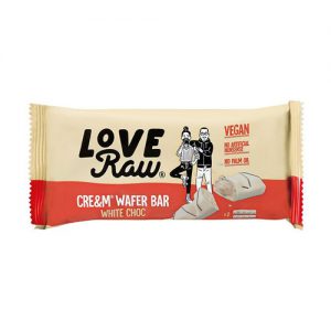 Love Raw White Chocolate Cream Wafer Bar 45g (12 Pack)