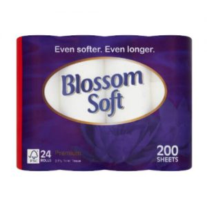 Blossom Soft Premium 2 Ply Toilet Tissue 24 Rolls